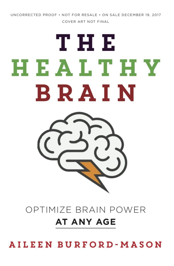 A book cover with an image of a brain