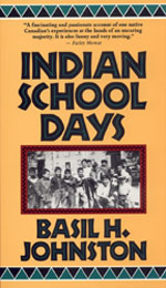 A book cover with an old photo of indian school days.