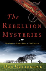 A book cover with a gun and trees in the background.