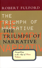 A book cover with the title of the triumph of narrative.