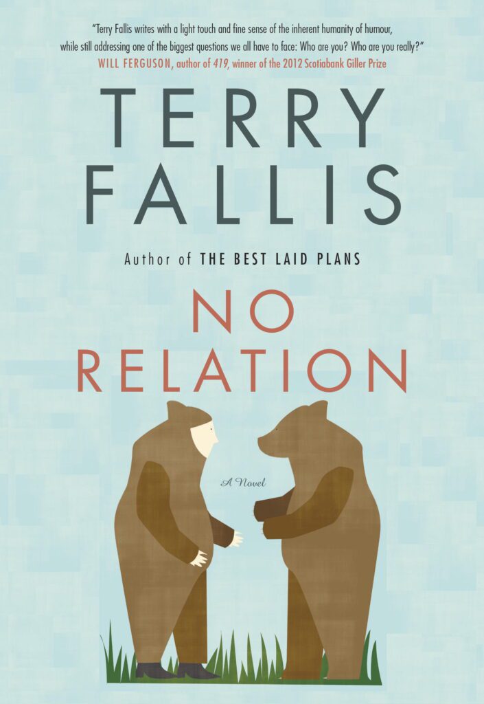 A book cover with two bears holding hands.