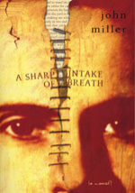 A book cover with an image of a woman 's face and the words " a sharp untake of breath ".