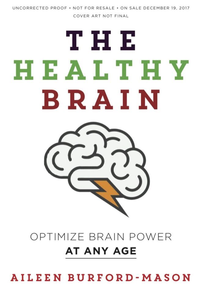 A book cover with an image of a brain