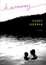 A book cover with two people swimming in the water.