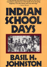 A book cover with an old photo of indian school days.