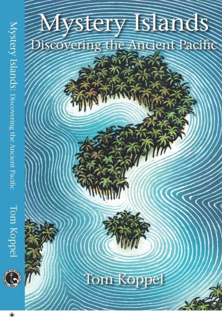 A book cover with an island in the middle of it