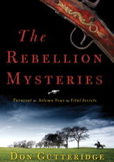 A book cover with a gun and trees in the background.