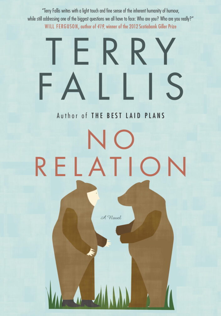 A book cover with two bears holding hands.
