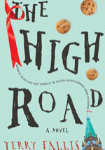 A book cover with cookies and an umbrella.