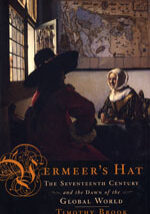 A painting of two women in hats and clothing.